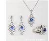 fashion crystal diamond wedding bride set necklace earrings ring up-market products free shipping 51.5n
