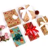 Hediye Sargısı 70x50cm Noel Sarma Kağıt Hediye Kutusu DIY PAKET KAĞIT KAĞIT KARARLIK Noel Baba Kardan Adam Geyik Mevcut Sarma Kağıdı