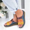 SHUJIN nuovi sandali da donna estivi 3 Sandali con cuciture a colori da donna open toe scarpe casual con zeppa con zeppa scarpe da spiaggia