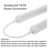 Goedkoper 1ft 2ft 3ft 5ft verlengsnoer T5 T8 connector kabelkabel draad voor geïntegreerde led fluorescent buis 50 stks DHL gratis schip