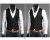 Vests Men Winter Jacket Sleeveless Jacket Vest Men Warm Solid Regular Turtleneck Mens Vest Formal Pocket Slim Style Tops