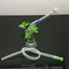 Glaspfeife Wasser Shisha Bongs Transparente, tragbare, speziell geformte Glaswasserflasche