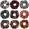 117 styles Lady girl Hair Scrunchy Ring Elastic Hair Bands Pure Color Leopard plaid Large intestine Sports Dance Scrunchie Hairband GD47