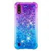 Quicksand Shockproof Cases For Iphone 15 Plus 14 13 12 11 Pro XR XS Max 8 7 6 Samsung Note 20 Pro Glitter Heart Gradient Metallic Bling Liquid Soft TPU Girls Phone Covers