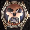 New Bubble 45mm Rose Gold Retro Carved Case Skull Totem Dial Tourbillon Automatic Mens Watch Fisheye Glass Black Rubber Watches Watch_zone