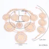 Мода Нигерийская свадьба Африканские бусины Ожерелье Ювелирные Изделия Набор Дубай Золотой Crystal Crystal Costume Романтические Грузные Наборы