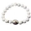 Ladies 8mm Lava Rock Aromatherapy Essential Oil Diffusion Bracelet Stretch Natural Stone Yoga Bead Bracelet