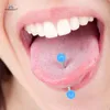 StarBeauty 7PCs Noctilucent Barbell Tongue Piercing Ring Acrylic Nippel Helix Langue Öron Pircing Smycken1 Annat