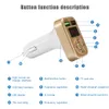 FM Adapter A9 Bluetooth Car Charger FM sändare med dubbel USB -adapter handfri Mp3 Player Support TF -kort för iPhone Samsung Universal