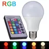 LED 전구 E27 RGB LED 램프 10W 5W 3W 전구 라이트 110V 원격 제어 16 색상 변경 Lampada Global