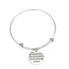 Inspirational Lettering Pendant Bracelet Simple Adjustable Bracelet You Were Given This Life Because You Are Strong Enough To Live