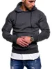 Fashion-Plus Size Fold Felpe con cappuccio da uomo Primavera Autunno Sport spessi Felpe da uomo Fitness Pullover Slim Abbigliamento maschile