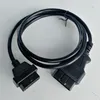 Male To Two Female Flat Extension Transfer Cable OBDII OBD2 OBD 16Pin 16 Pin Flat Connector 16pin to 16pin cable