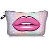 Mujeres Labios Impresión 3D Bolsa de cosméticos Moda Viaje Maquillaje Bolso Organizador Maquillaje Estuche Bolsa de almacenamiento Artículos de tocador Kit de belleza Caja Bolsa de lavado RRA3396