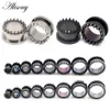 1pc 316L Stainless Steel Ear Plugs and Tunnels body Ear Piercings Earlets Screwed Earring Expander Gauges Jewelry2719821