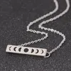 Choker Necklace Sun Moon Phase Lunar Eclipse Chains Necklaces For Women Vintage Jewelry Collier Statement Necklace