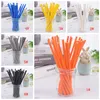22 Styles Biodegradable Paper Straw Environmental Colorful Drinking Straw Wedding Kids Birthday Party Decoration Supplies Dispette BC BH3693
