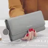 Women PU Leather Phone Wallets New Long Hasp Purses For Women Coin Wallet Holders Ladies Money Bags1297D
