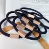 Großhandel Designer Mode Luxus elastische Haargummis Band Haar Seil Armbänder Stirnband Ornament mit Metallschnalle Zubehör