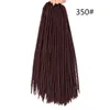 LANS 18 INCH 100G / PACK FAUX LOCS CHRICHET HAIR BRAIDS SYNTHETET BRAIDING HAIR FÖRTECKNING AFRO Hairstyles Brown Black Tjock Full LS20