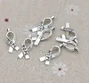 300 pcs/Lot pendentifs à breloques d'espoir plaqué argent Antique pour la fabrication de bijoux Bracelet bricolage à la main 19x8mm