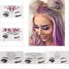 Tillfällig tatuering ansikte smycken pärlor rhinestone dekoration party makeup kropp lysande festival flash tatueringar konst klistermärken1