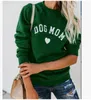 Kvinnors 2019 Höst Vinter New Dog Mom Brev Skriv ut Långärmad Casual Hoodie Tröja för kvinnor Storlek S till 5x