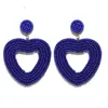 Boheemse Kraal Kwastje Drop Oorbellen voor Vrouwen Vintage Bruiloft Trendy Omzoomd Meisjes Party Geschenken Kleurrijke Hart Verklaring Earrings273C