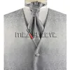 Negócio masculino casual ternos vestes v-pescoço vestido personalizado vestido vestido masculina pisley gravata hanky 3 pedaço de festa noivo casamento wedding waistcoat