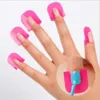 1 juego/26 piezas a prueba de derrames pegatina para cubierta de dedo esmalte de uñas protector de barniz soporte G forma curva envío gratis