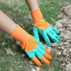 Rękawice ogrodowe z palcami pazurami Łatwa kopanie sejf antypoślizgowe Rękawiczki wodne Plażowe rękawiczki ochronne T2I5799
