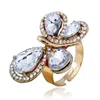 Anel de diamante de moda-borboleta com abertura ajustável de anel de moda em Japão e Coréia