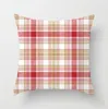 Plaid Pillow Case Pokrywa Brytyjska Siatka Rzuć Poduszki Pokrywa Check Sofa Tartan Pillowcases Square Car Decor Pościel Home Tekstylia 45 * 45 cm B7168