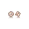 NEW 925 Sterling Silver Vintage Allure Stud Earrings Original Box for Pandora 18K Rose gold cz diamond Women Luxury designer Earring set