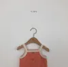 Vêtements de bébé Enfants Jarretelles Barboteuses Été Coton Respirant Triangle Combinaisons Infantile Sans Manches Solides Onesies Grimper Vêtements CYP686