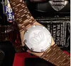 2019 Yeni İki Renkli All Diamond Men's Watch 26215 veya 26215BC Altı İteal çok fonksiyonlu ithal spor Gül Altın Süper Yüksek Kalite