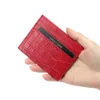 Genuine Leather RFID Men Wallet Crocodile Pattern Coin Purse Multi-card Position Cowhide Card Holder Mini Slim Compact Wallets287t