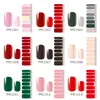 Pure Color DIY Nail Wraps Полная крышка Ногтей Наклейка Стикер Искусство Украшения Маникюр Клей Польски Ногтей Сплошной Цвет Валентина Подарок