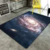 3D Galaxy Space Rugs and Mattor för hallen vardagsrum sovrum kaffebord golvmattor universum mönster antislip mattor293a