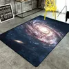 3D Galaxy Space Rugs and Mattor för hallen vardagsrum sovrum kaffebord golvmattor universum mönster antislip mattor271p