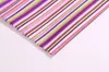 Färgglada Striped Polyester Fabric För sängkläder Textil eller Sy Tila Doll DIY Handgjorda Material Bordduk Tyg Bredd 150cm