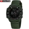 PANARS New Outdoor Sports Men Watches Water Resistant Wristwatches for Swimming Male Sports LED Display Digital Watch Hour 8103230t