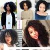 Brazylijski Afro Kręcone Ludzkie Włosy Nieprzetworzone Brazyliain Afro Kinky Curly 3 lub 4 Wiązki Tanie 8A Malezyjski Peruwiański Dziewiczy Human Włosy Splot 1B