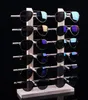 Multi strati di legno di Sunglass Display Rack Shelf occhiali Stand supporto dei monili per il multi coppie di vetro di vetrina trasporto libero