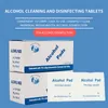 Disposable steriliseren cleaner natte doekjes reinigen stof verwijderen alcohol desinfectie wassen hand telefoon scherm wissen gereedschap 100pcs per doos