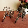 Juguete modelo de bicicleta vintage de metal de hierro SM, adorno hecho a mano de estilo retro, para regalos de cumpleaños de niños de Navidad, coleccionismo, decoración SMT006 005, 2-1