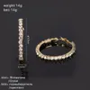 Stud Wholesa diamond hoop earrings for women luxury designer circle earrings gold silver style jewelry R230619