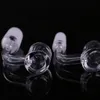 4mm Thick Smoking Parts 10mm 14mm 18mm Quartz Banger With Carb Cap For dab rig domeless nail4906129