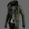 Fashion-Designer Winter Mens Jackets Plus Size Long Sleeve Hooded Mens Coats With Zipper Fashion Loose Male Outerwear