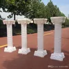 Hollow Flower Design Roman Columns White Color Plastic Pillars Road Cited Wedding Props Event Decoration Supplies